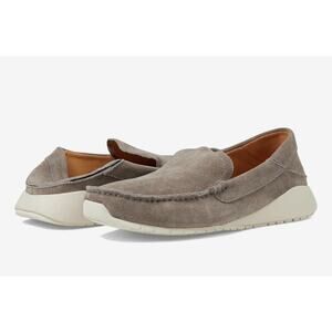 NEW Olukai KA’A Loafer Mens Size 11.5 Gray Leather Suede Slip On -no box